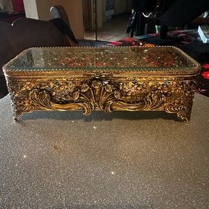 Amazing Jewelry Casket Vintage Ormolu